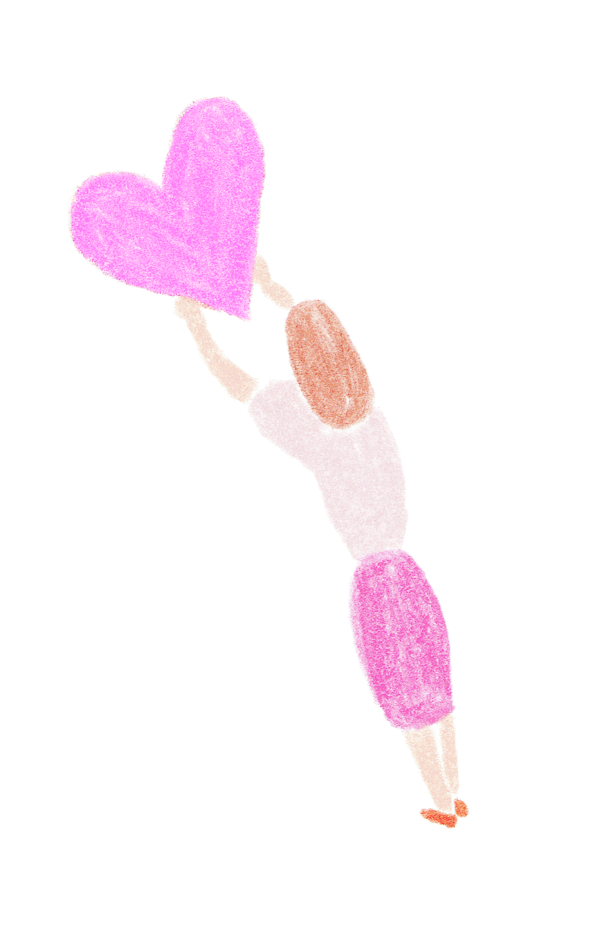 ピンクの女性
